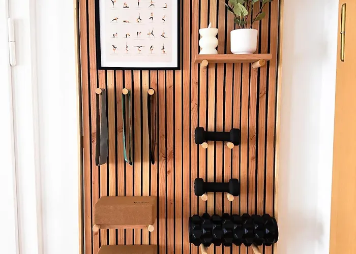 Exklusives HILVIT Health Apartment an der Universitätsklinik - Perfekt für Business und Kultur! 2 Schlafzimmer - Smoothie Mixer - Fitness Wall Gym - Smart TV Apartment Cottbus